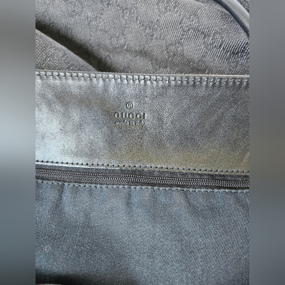 GUCCI tote black denim interlocking G Vintage - Picture 6 of 15